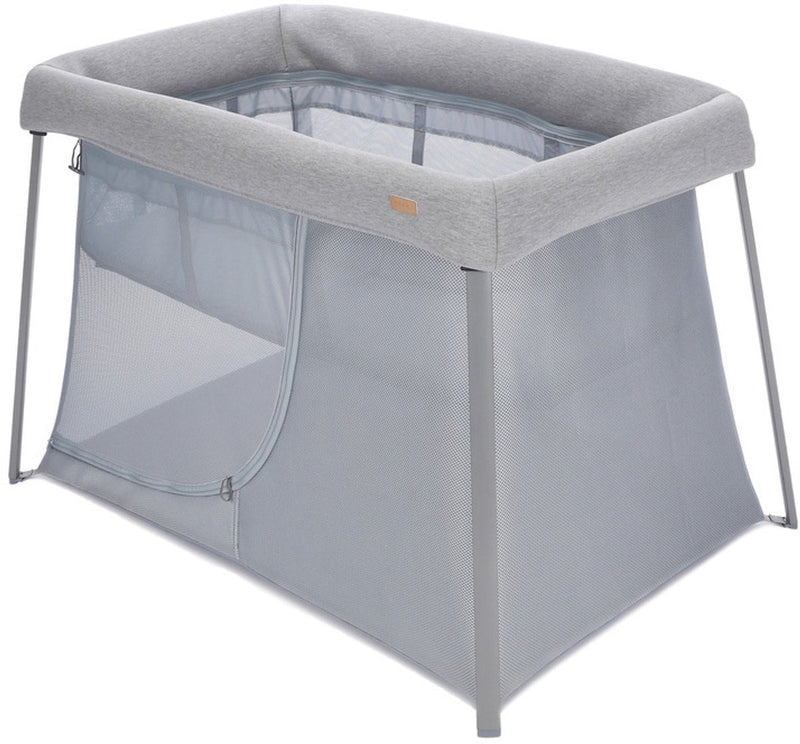 Béaba eazy sleep Cama de viaje 3 en 1 - cama de camping de lujo - desde el nacimiento hasta los 4 años - cuna, caja de cuna - malla transpirable - incluye 2 colchones bolsa de viaje - peso ligero 6,8 kg - gris