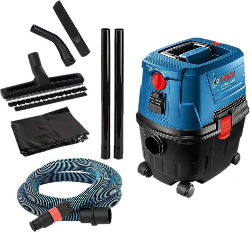 Aspirador de construcción todoterreno Bosch blue gas 15 ps | 1100w-06019e5100