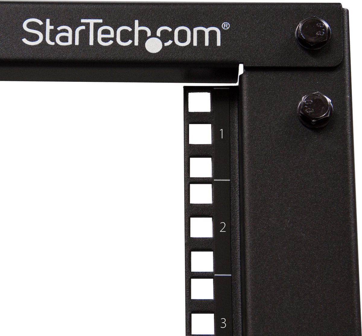 Startech .com server rack a telaio aperto 12u con 4 montanti con profondità regolabile incl. ruote, piedini livellatori e ganci per cavi
