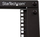 Startech .com server rack a telaio aperto 12u con 4 montanti con profondità regolabile incl. ruote, piedini livellatori e ganci per cavi