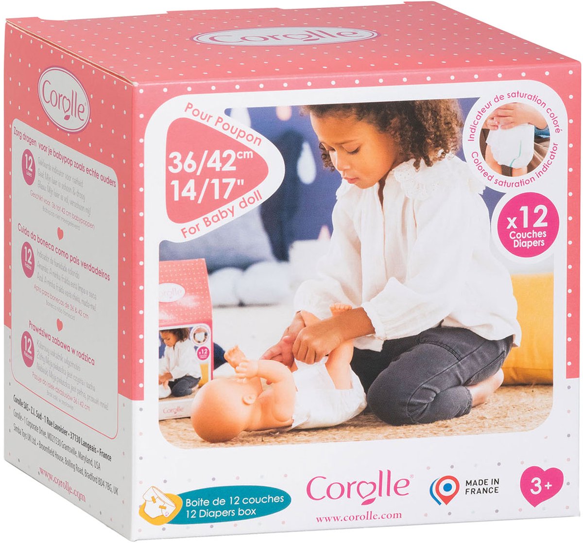 Corolle Mon Grand Poupon Diapers, 12st.