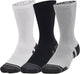 Calcetines deportivos unisex Under Armour ua performance tech 3pk crew-gris - gris mod - blanco - gris azabache