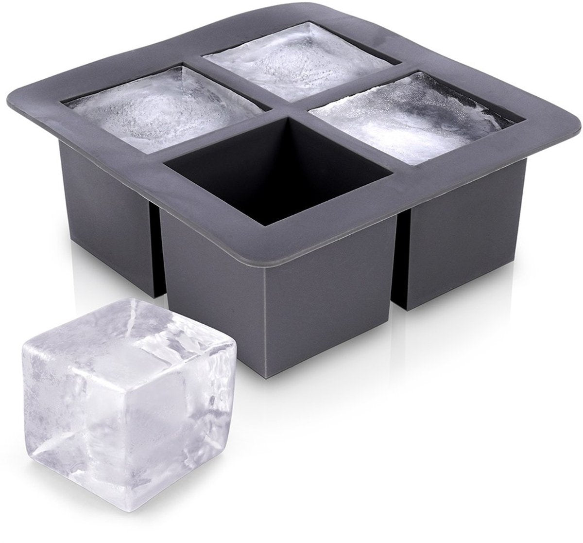 Máquina para hacer cubitos de hielo Home Styling 4 bloques de hielo - negro