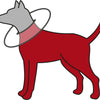 Trixie protective collar espuma goma gris