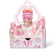 Melissa doug - toeletta in legno - con specchio a prova di bambino e cassetto