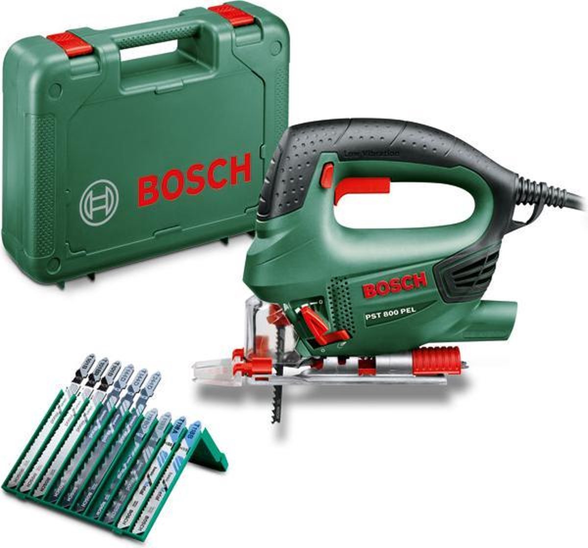 Seghetto alternativo Bosch pst 800 pel - a filo - 530 w - incl. caso