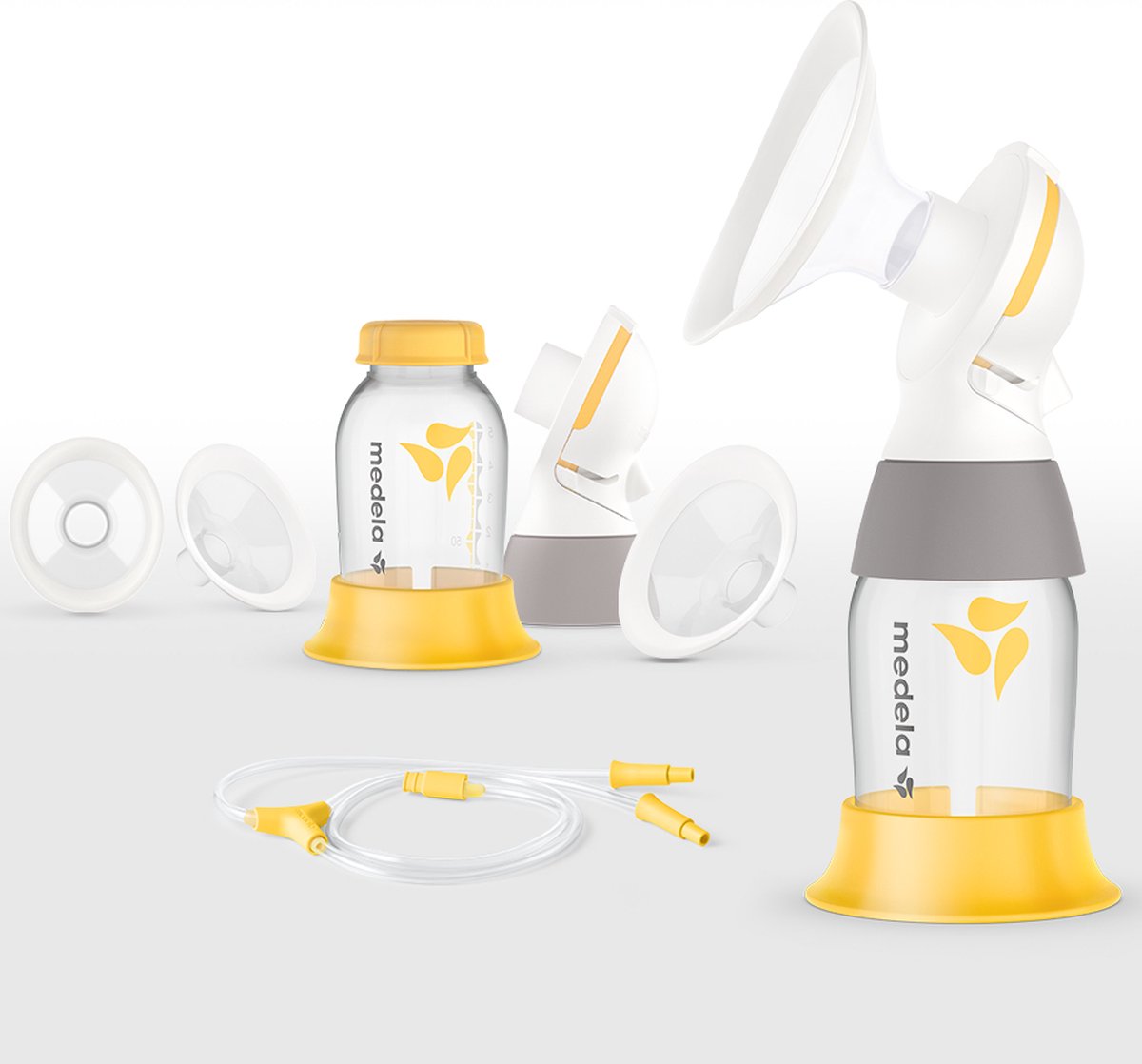 Medela classic personalfit flex dubbele afkolfset - voor elektrische borstkolven compatibel met freestyle, swing maxi