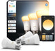 Lámpara Philips Hue smart LED A60, luz blanca cálida a fría, casquillo E27, paquete de 3