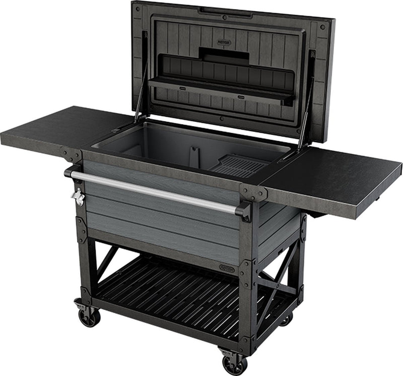 Mesa de fiesta enfriadora de patio Keter unity - 95,5x58,4x89,8cm - negro