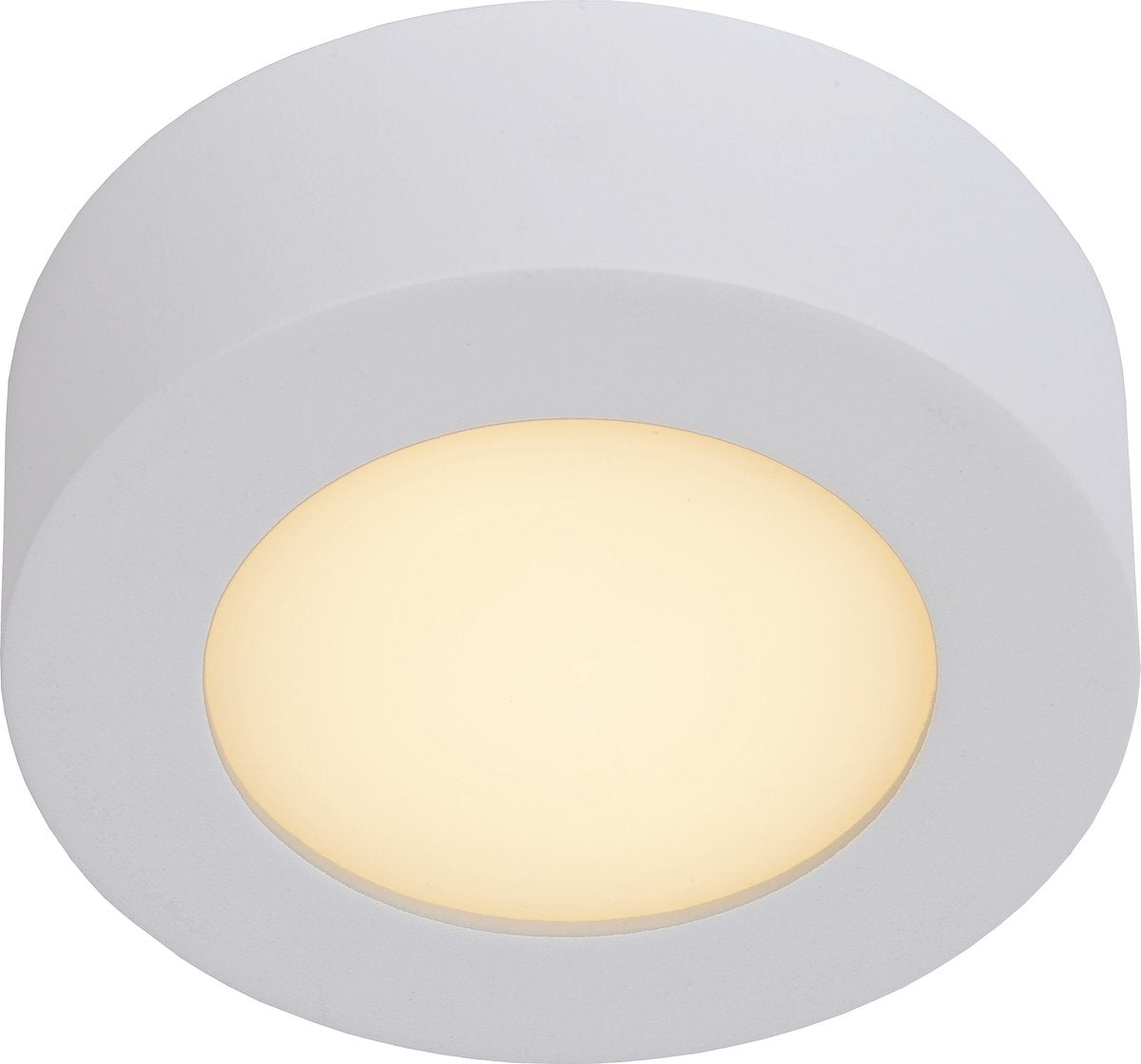 Lucide brice-led - plafón (plafón) baño - ø 11,7 cm - led regulable - 1x8w 3000k - ip44 - blanco