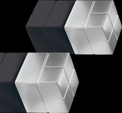 Magneti Sigel - 20x20x20mm - c20 super forti - argento - 2 pezzi - si-ba706