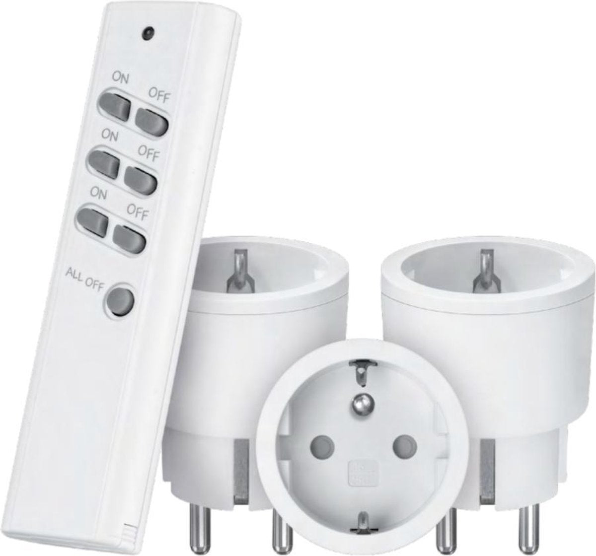 Starter set Click On Click Off - 3 interruttori con telecomando - adatto solo per il Belgio
