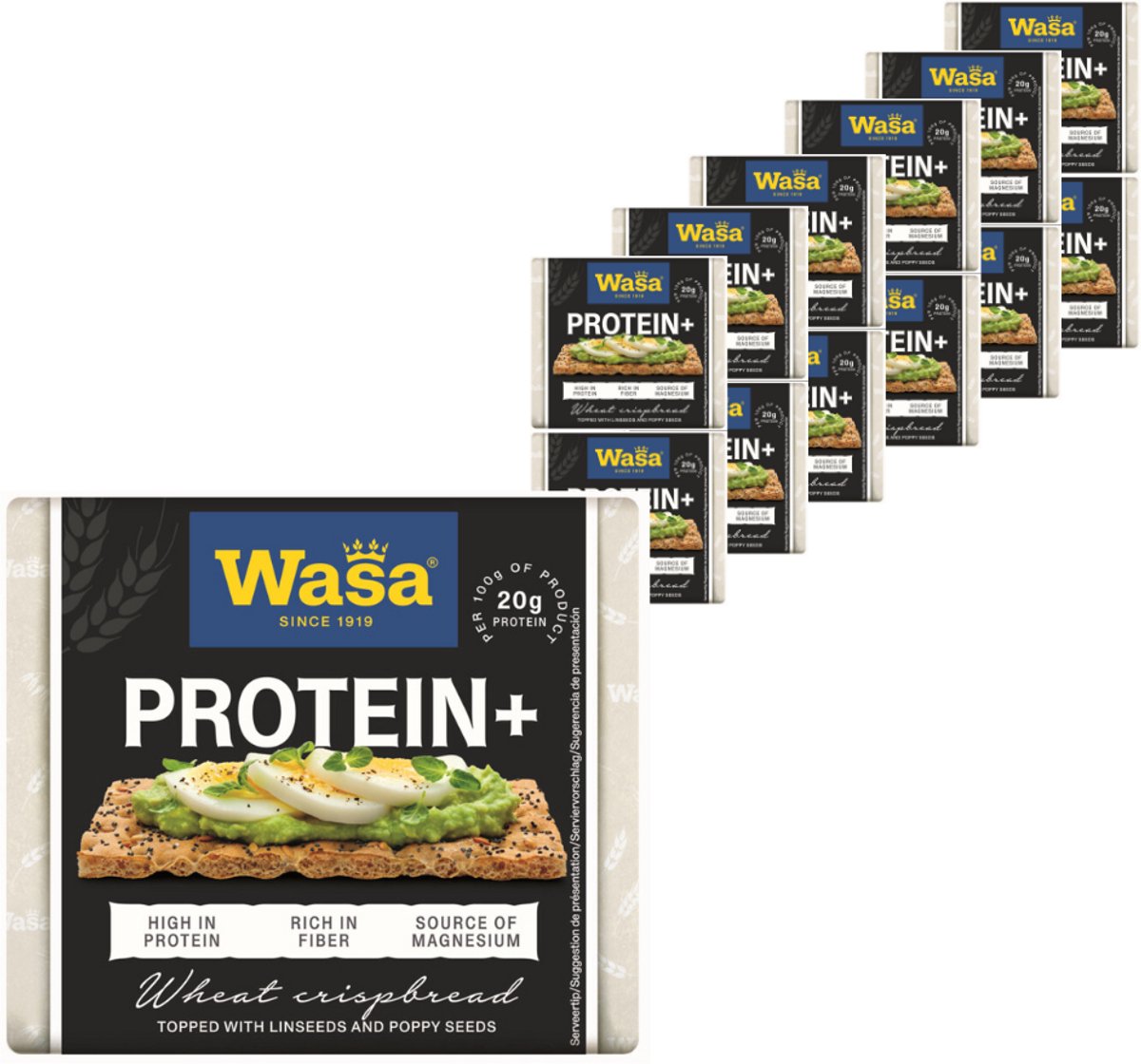 Wasa protein+ pan crujiente - 12x200g