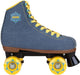 Patines retro Nijdam - denim rebel - denim azul amarillo - talla 37