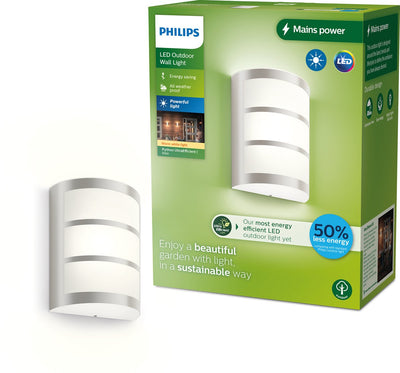 Philips LED Philips Python wall lamp - ultra efficient - stainless steel - 3.8W