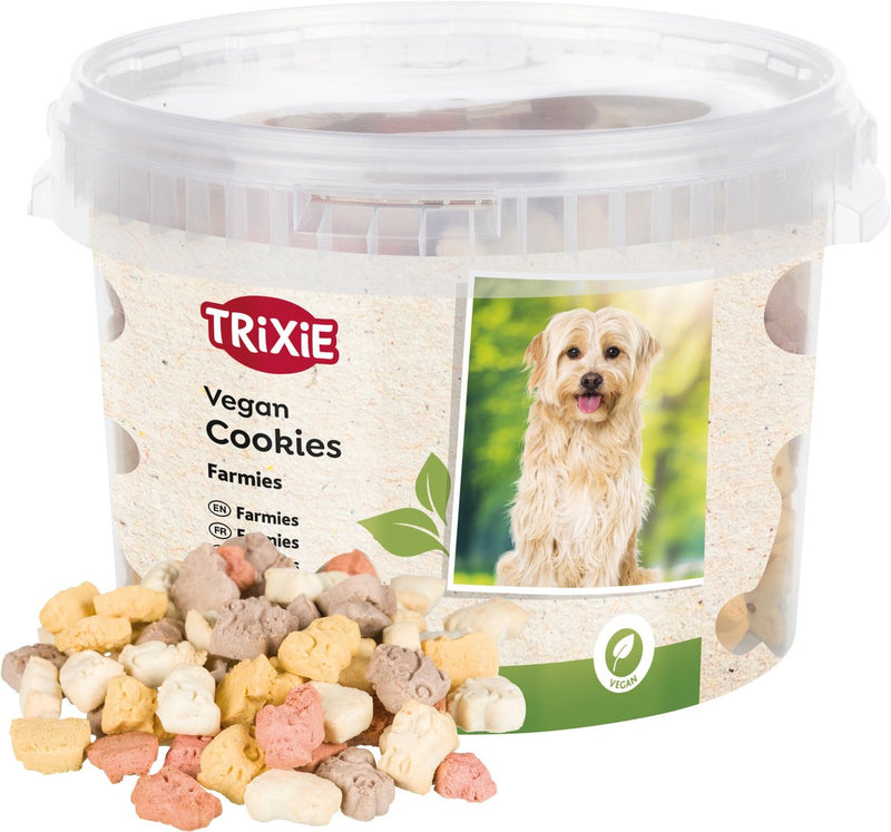 Snack per cani Trixie - Snack croccanti con biscotti - 1,3 kg in secchiello richiudibile