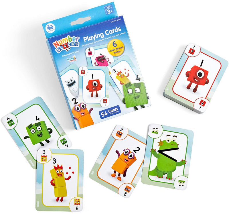Blocchi numerici del gioco di carte con risorse didattiche: carte giocattolo educative. - 3+