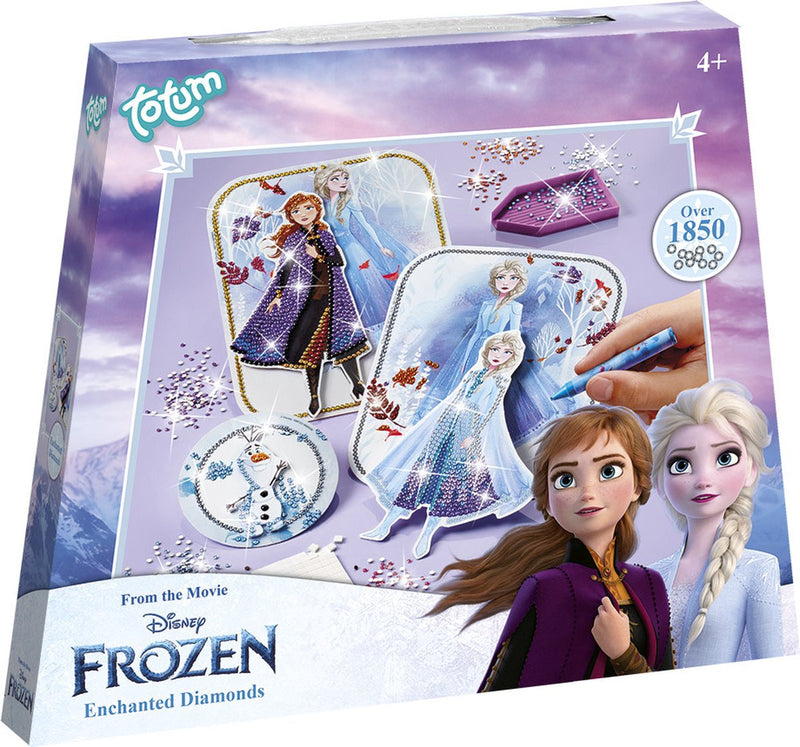 Totum Disney Frozen 2 - Tarjetas 3D con diamantes de imitación