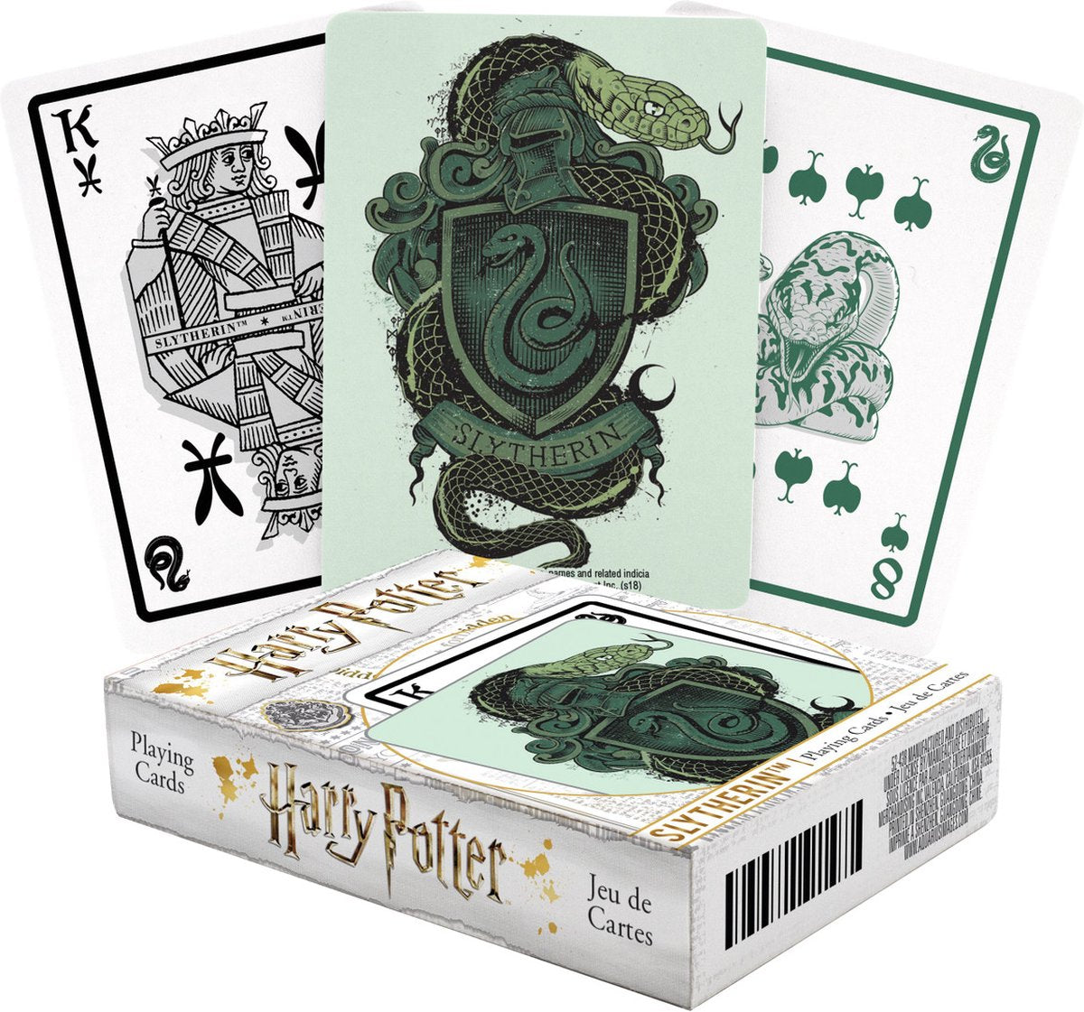 Naipes de harry potter slytherin de Acuario - 54 cartas