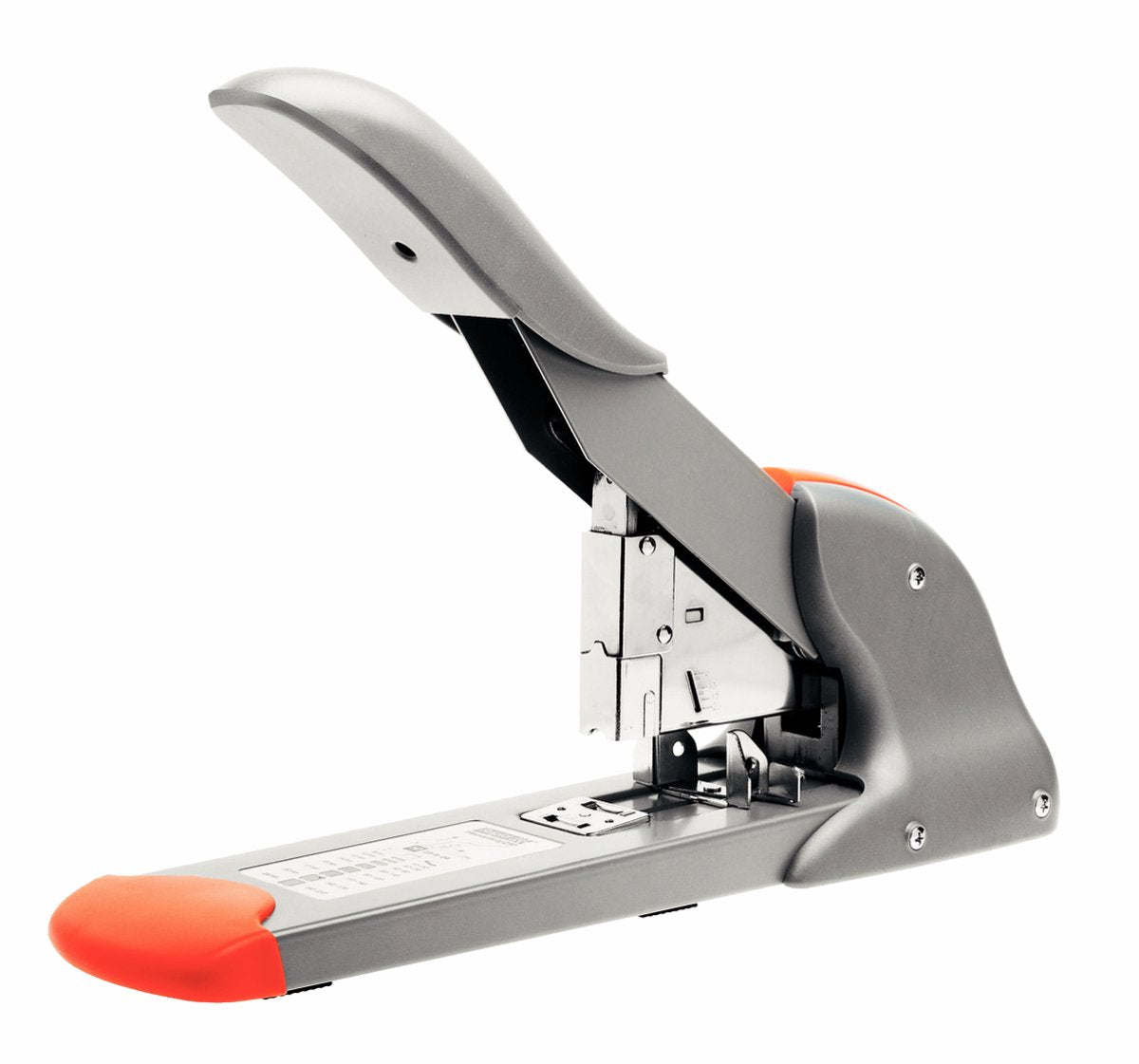 Grapadora rápida para trabajos pesados HD210 - grapa hasta 210 hojas - carga frontal - gris naranja