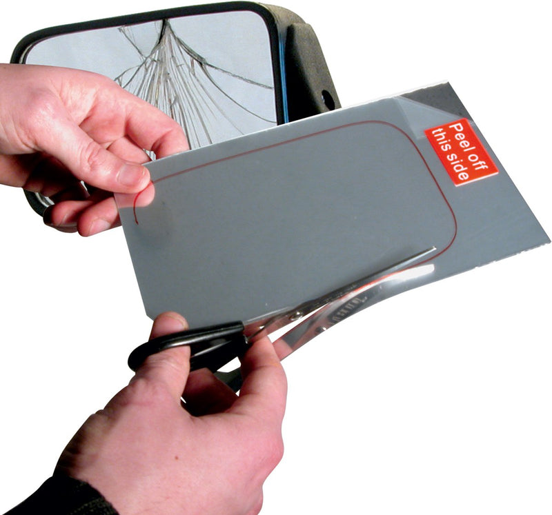 Kit de reparación de espejos Carpoint - autoadhesivo - reparación temporal - tamaño 175x250mm