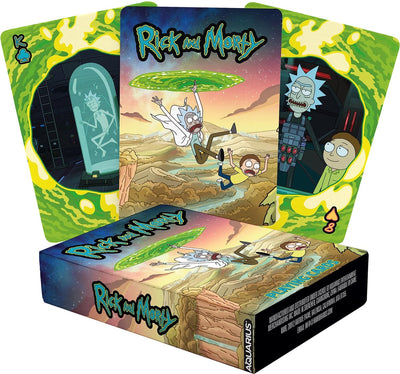 Carte da gioco Rick and Morty dell'Aquarius - con licenza ufficiale