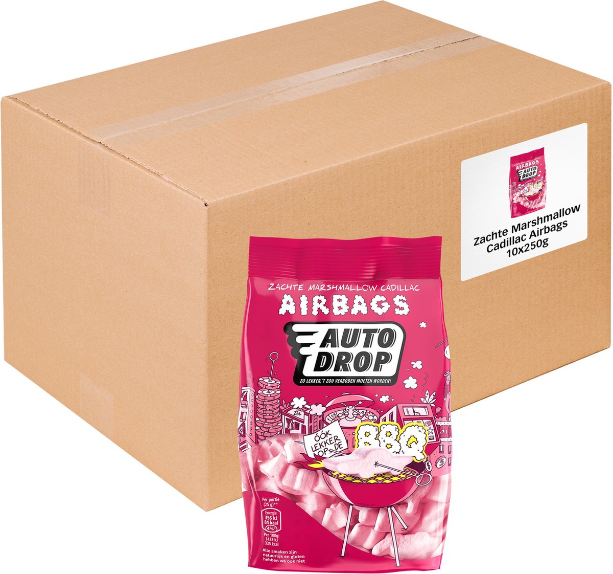 Autodrop - caramelle - morbidi marshmallow Airbag Cadillac - 10 sacchetti - 250 grammi
