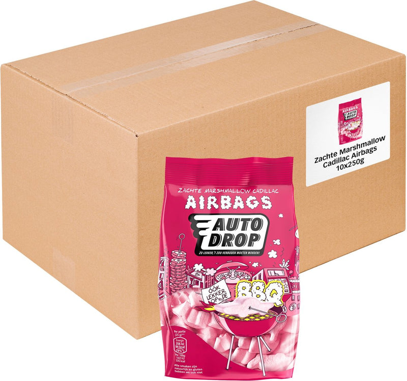 Autodrop - caramelo - airbags Cadillac de malvavisco suave - 10 bolsas - 250 gramos