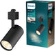 Philips led philips easylink zilo - spot - gu10 fitting - maximaal wattage: 7w - zwart - railverlichting