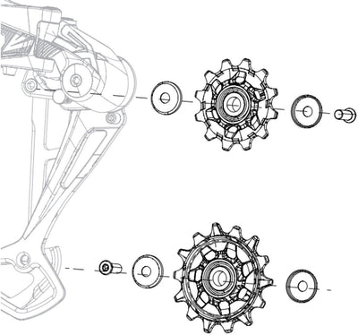 SRAM POLEY SET NX SX Eagle Deraille