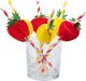 Boland - set 6 papieren rietjes fruit - tropisch - tropisch