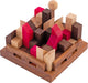 Rompecabezas de la ciudad de Longfield – rompecabezas de madera – madera de acacia – 11 piezas – juego de rompecabezas del castillo – corazón de ángel