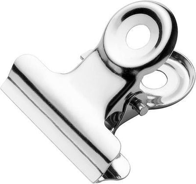 Morsetto per bulldog Westcott - 21,5x5,6 mm - metallo - argento - 10 pezzi - morsetto per carta - ac-e10900