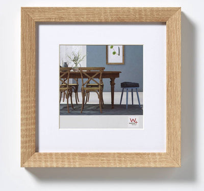 Walther fiorito - marco de madera mdf - tamaño foto 30x30 cm - roble claro