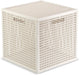Curver kaya storage basket cube - 19l - 28x28x28 cm - white