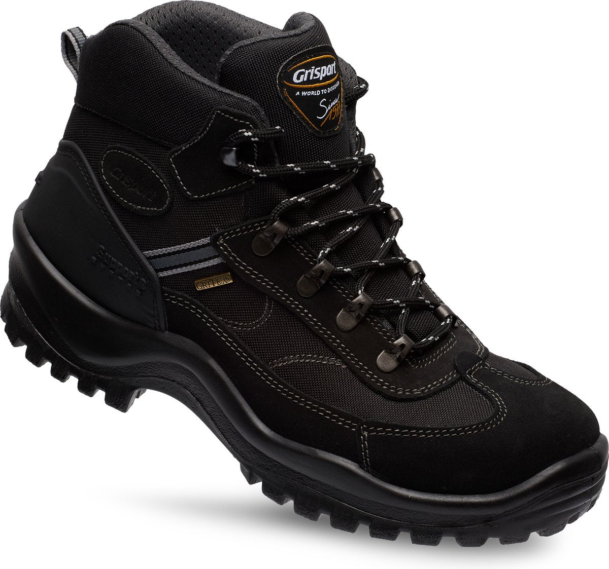 Grisport torino mid unisex wandelschoenen - black