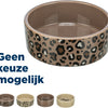 Trixie voerbak drinkbak leo kat keramiek panterprint assorti