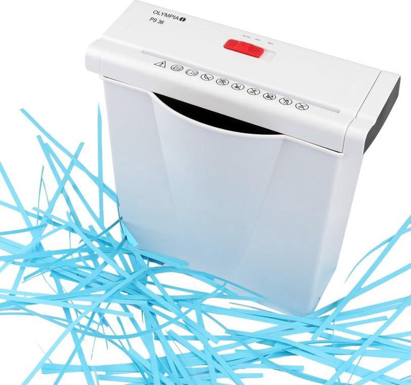 Olympia PS36W - distruggidocumenti a strisce 7l p2 fino a 6 fogli bianco