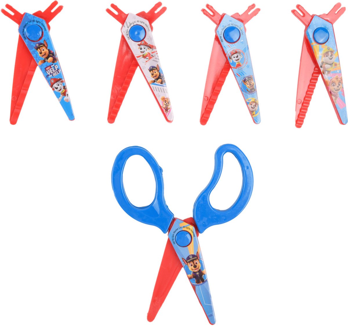 PAW PATROL SCISSORS con 5 riviste di cartello