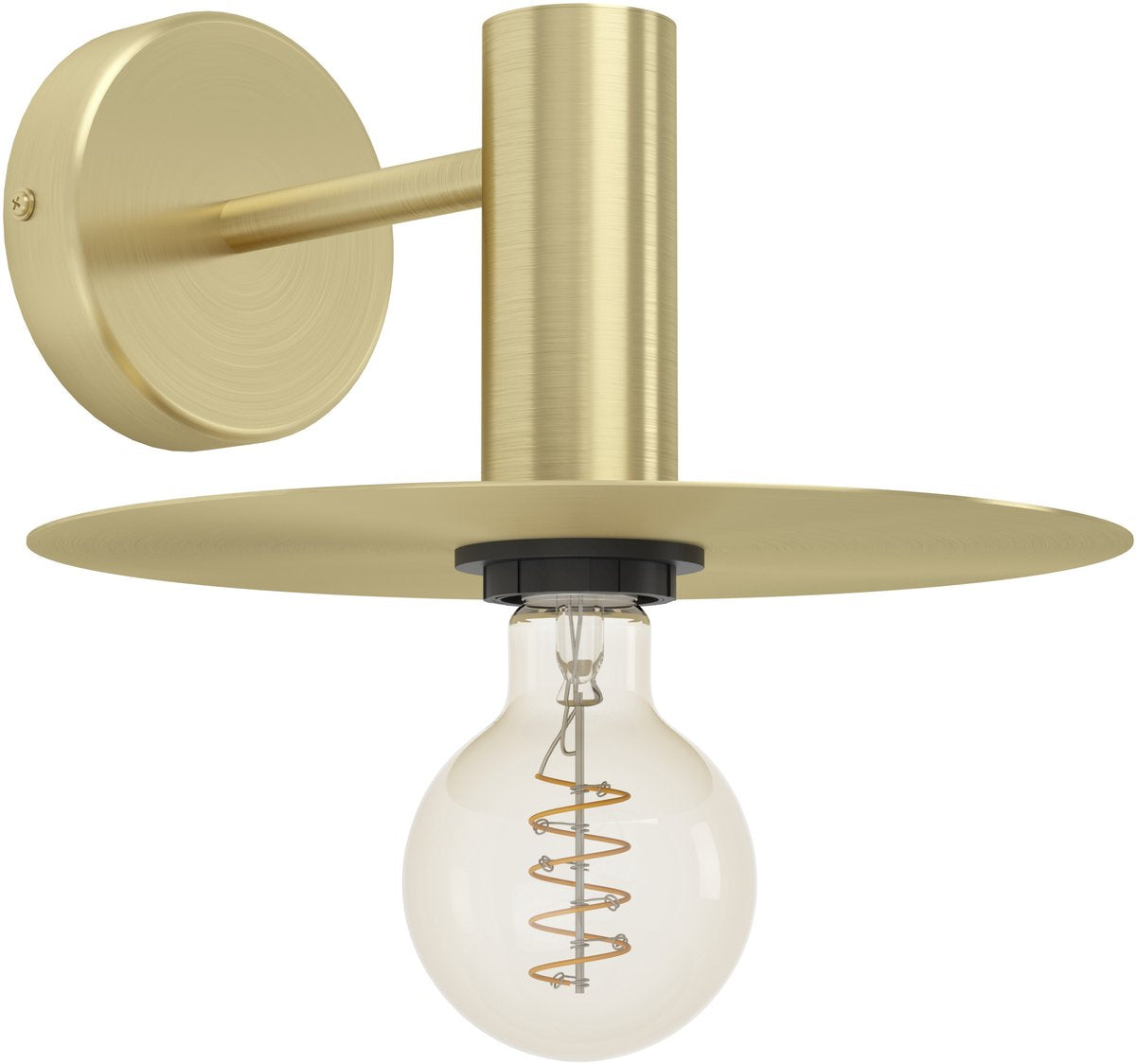 Lampada da parete Eglo escandell - e27 - 25 cm - oro - acciaio
