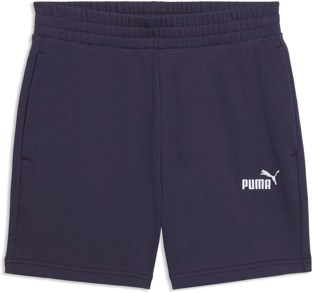 Puma ess piccolo n. 1 pantaloncino da donna con logo 5'' a vita alta - prugna scuro