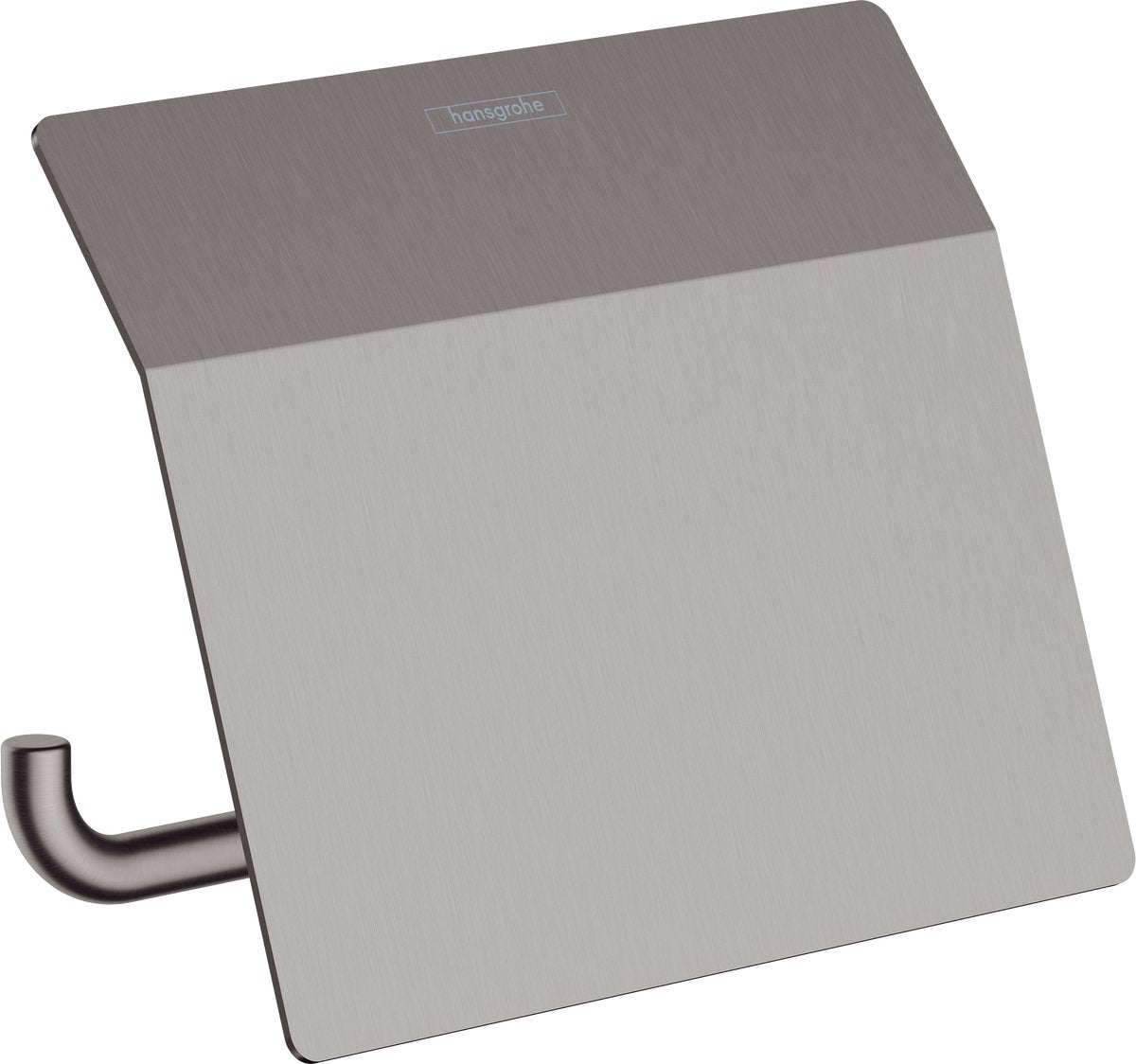 Portarotolo Hansgrohe Addstoris con ribalta cromo nero spazzolato