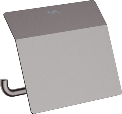 Hansgrohe addstoris closetrolhouder met klep brushed black chrome