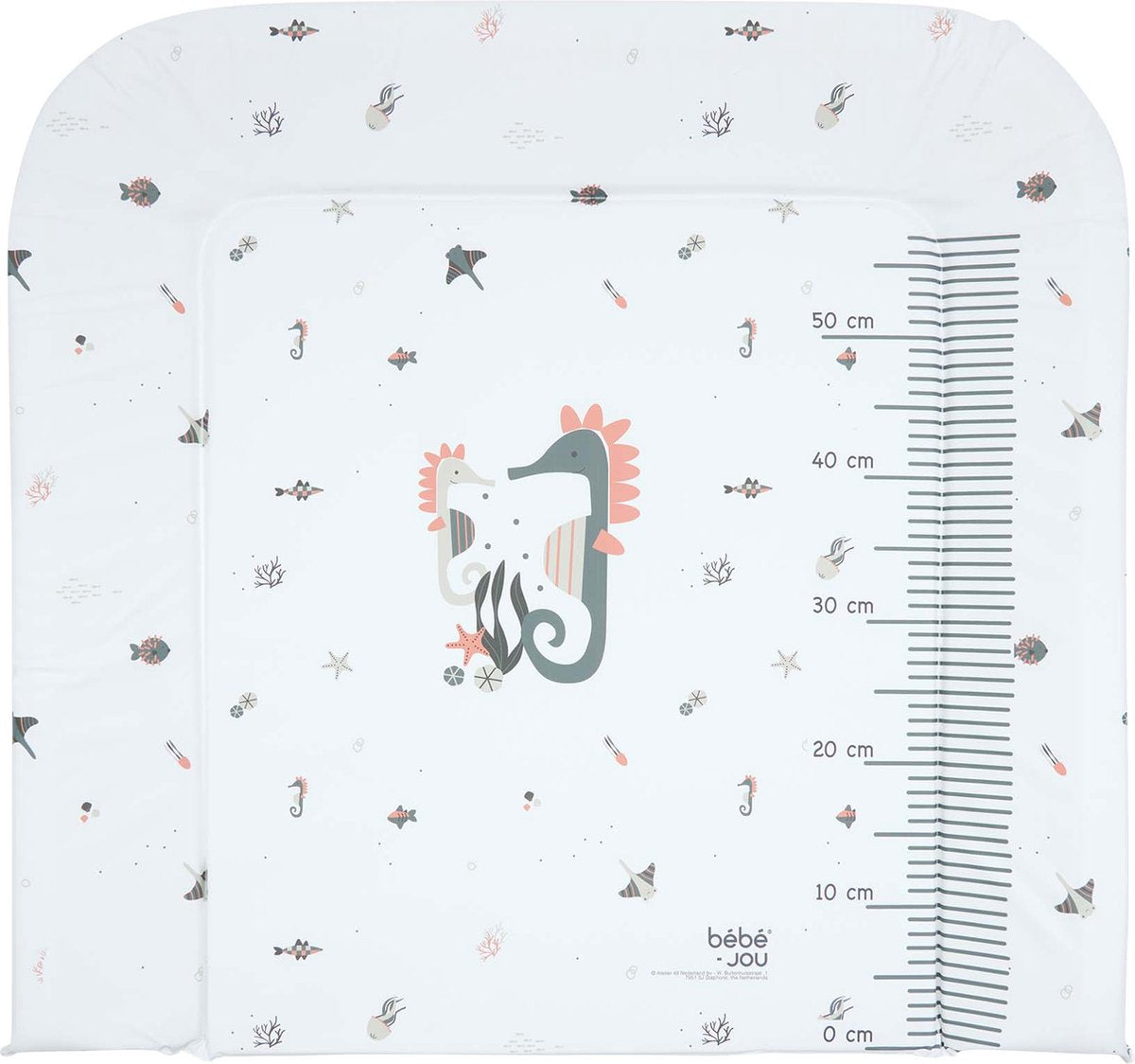 Materassino fasciatoio Bébé-jou 72x77 cm vibrazioni dell'oceano