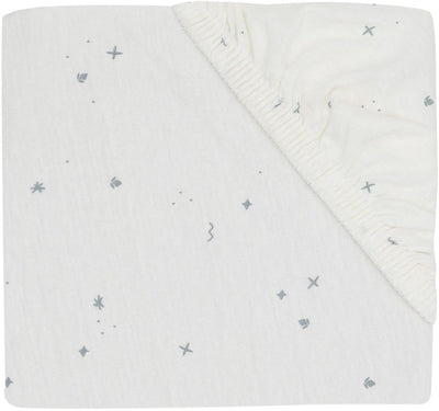 Lenzuolo con angoli scintillanti Jollein per letto - 60 x 120 cm - jersey - verde mare