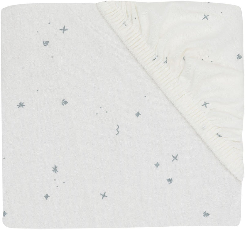 Lenzuolo con angoli scintillanti Jollein per letto - 60 x 120 cm - jersey - verde mare
