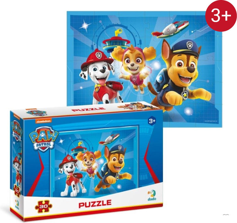 Dodo Toys Paw Patrol Puzzle 3+ - 30 Pezzi - Paw Patrol Puzzle con Inseguimento - Marshall - Skye -Rubble - Paw Patrol Puzzle 3 Anni