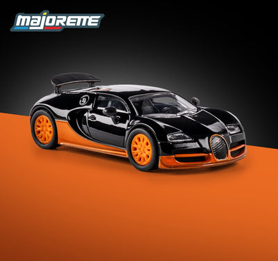 Majorette bugatti veyron 16.4 s.s. '05, negro naranja (col.)