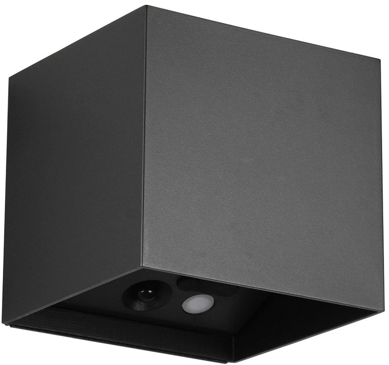 Rl live your light reality genie - lampada da parete - nero opaco - incl. 2x smd 1 w - sensore di movimento - connessione usb - illuminazione su e giù - montaggio a parete - ricaricabile - rl now - illuminazione da esterno - ip44
