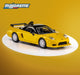 Majorette Honda NSX-R GT '95, gialla (collezione)